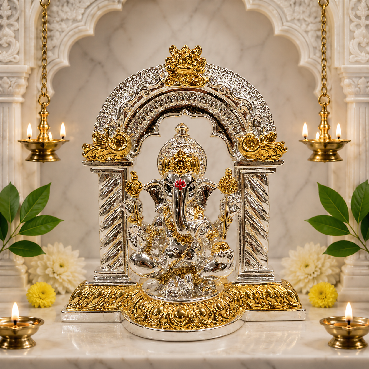 Silver Ganesh Ji